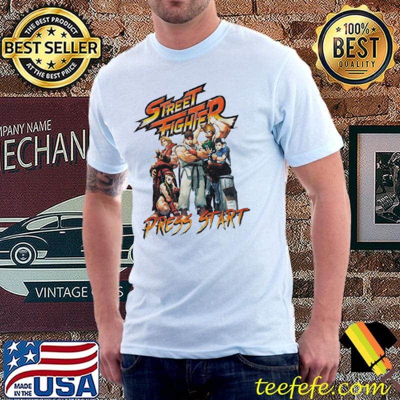 Retro Press Start Street Fighter Shirt Unisex Retro Press Start Street Fighter Shirt Unisex