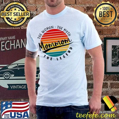 Retro vintage momom the woman the myth and the legend shirt