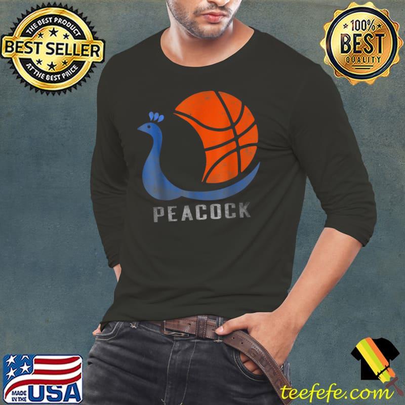Retro Vintage Peacock Basketball Gift T-Shirt Long Sleeve Tee Retro Vintage Peacock Basketball Gift T-Shirt Long Sleeve Tee
