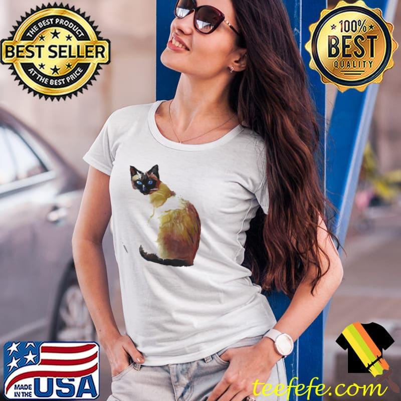 Seal point siamese cat oil painting Ladies Tee Seal point siamese cat oil painting Ladies Tee