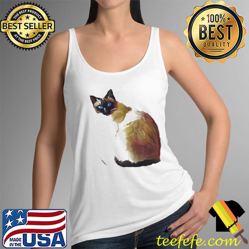 Seal point siamese cat oil painting Tank Top Seal point siamese cat oil painting Tank Top