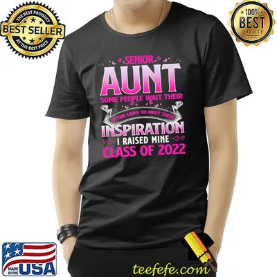 Senior Aunt 2022 Class Of 2022 Grad Heart Graduation Day Premium T-Shirt