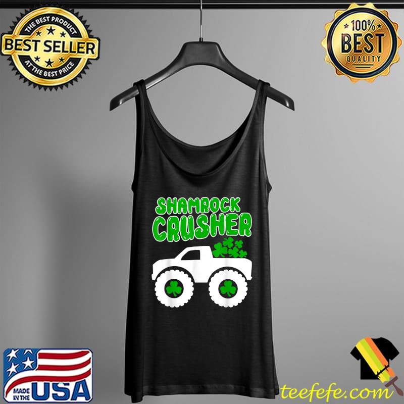 Shamrock Crusher Truck Driving Shamrocks St. Patrick's Day T-Shirt Tank Top Shamrock Crusher Truck Driving Shamrocks St. Patrick's Day T-Shirt Tank Top