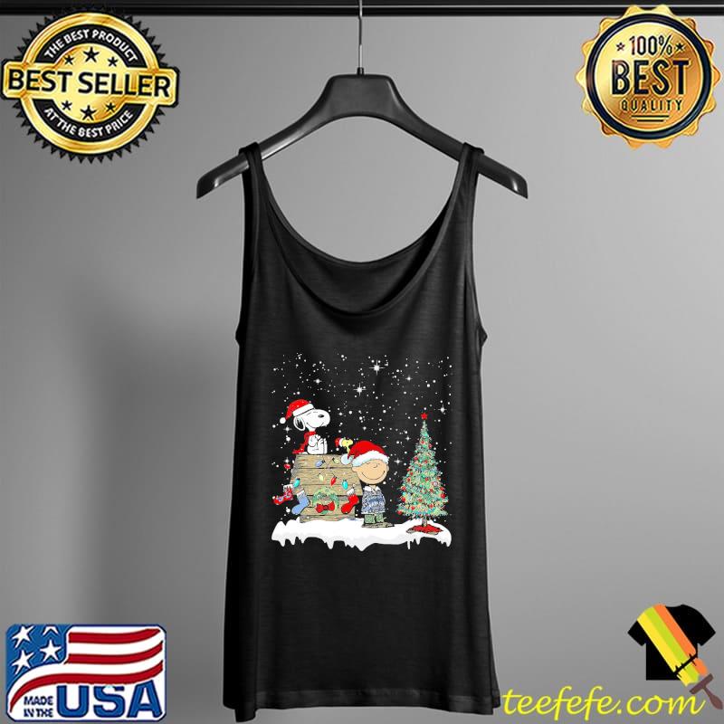 Snoopy and Charlie Christmas Shirt Tank Top Snoopy and Charlie Christmas Shirt Tank Top