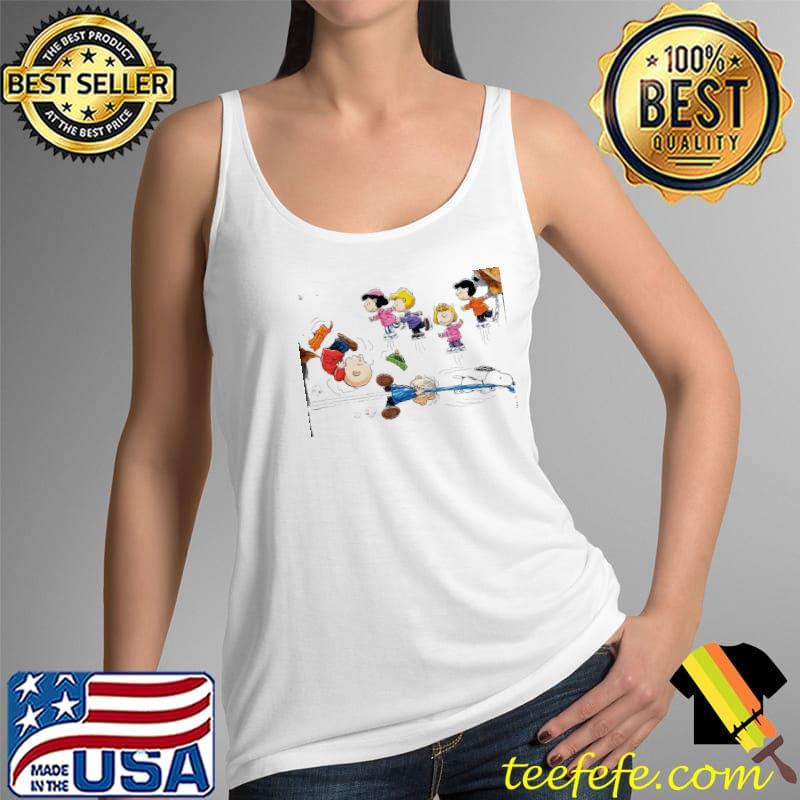 Snoopy And Charlie Friend Skiing Shirt Tank Top Snoopy And Charlie Friend Skiing Shirt Tank Top