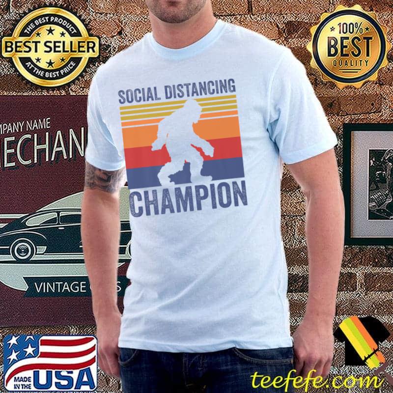 Social Distancing Champion Funny Bigfoot Premium T-Shirt Unisex Social Distancing Champion Funny Bigfoot Premium T-Shirt Unisex