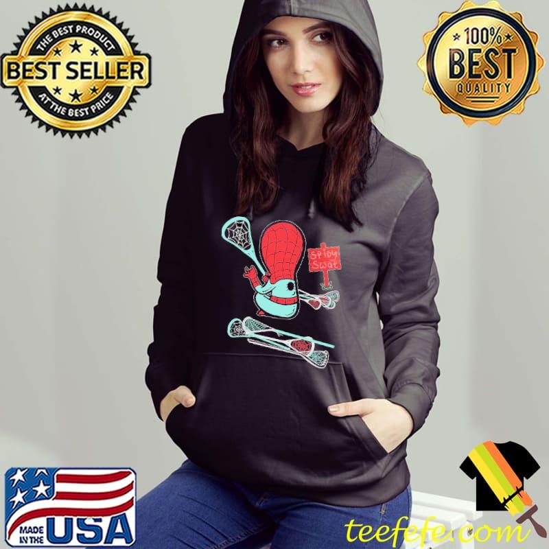 Spider man spidy swat lacrosse sticks shirt
