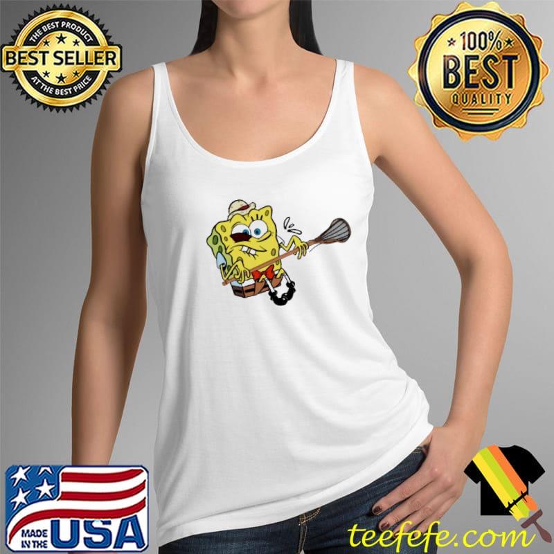 SpongeBob hurting with lacrosse stick shirt SpongeBob hurting with lacrosse stick shirt