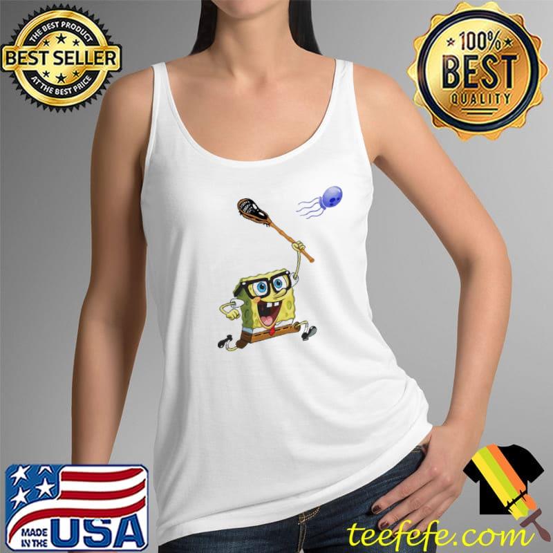 SpongeBob playing lacrosse stick octopus shirt SpongeBob playing lacrosse stick octopus shirt