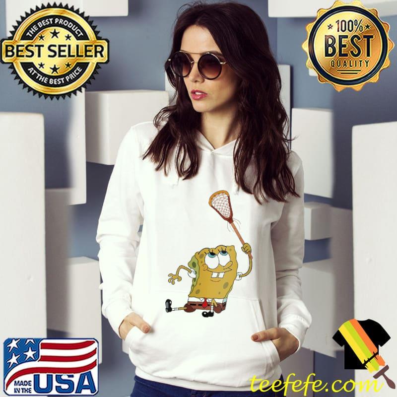 SpongeBob siting with lacrosse stick Hoodie SpongeBob siting with lacrosse stick Hoodie