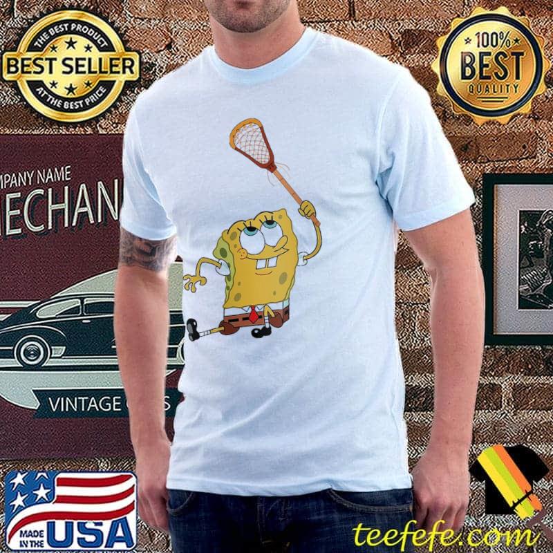 SpongeBob siting with lacrosse stick Unisex SpongeBob siting with lacrosse stick Unisex