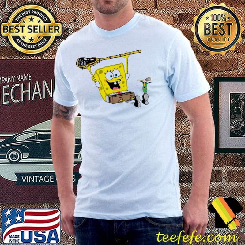 SpongeBob with lacrosse stick and plankton Unisex SpongeBob with lacrosse stick and plankton Unisex