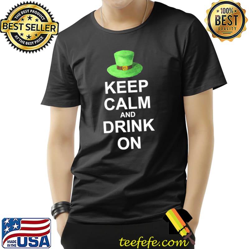 St. Paddy's Day Green Leprechaun Hat Drink On Premium T-Shirt Unisex St. Paddy's Day Green Leprechaun Hat Drink On Premium T-Shirt Unisex
