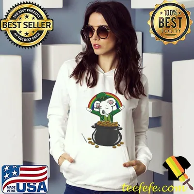 St patrick koala pot of gold lucky rainbow adult kids shirt