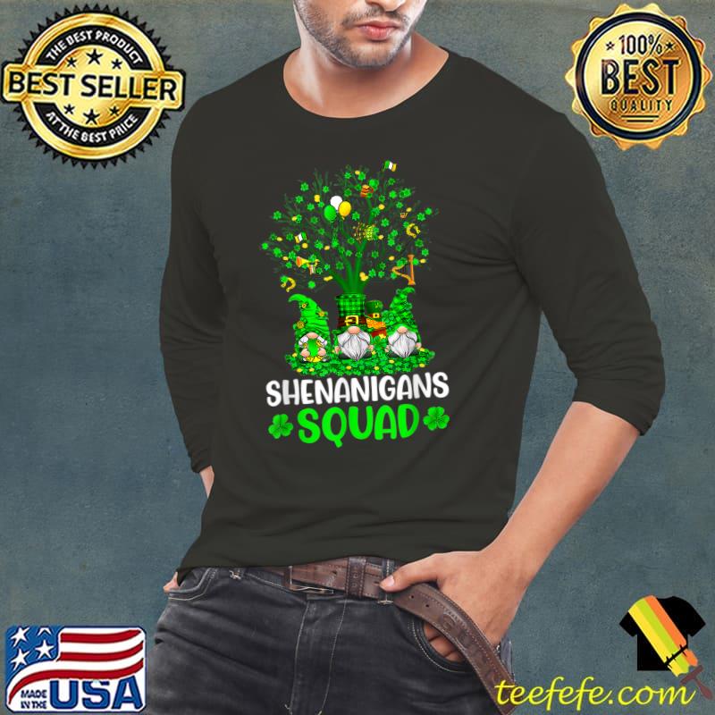 St Patricks Day 2022 Shamrock Irish Gnome Shenanigans Squad T-Shirt Long Sleeve Tee St Patricks Day 2022 Shamrock Irish Gnome Shenanigans Squad T-Shirt Long Sleeve Tee
