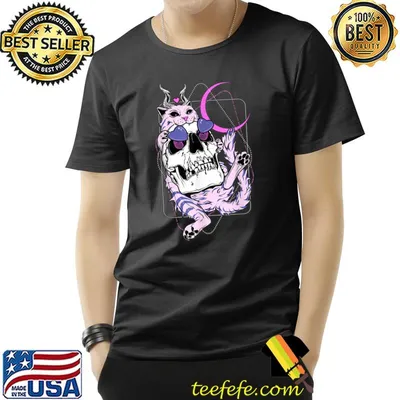 Tarot Card Crescent Moon And Cat Squad Graphic T-Shirt