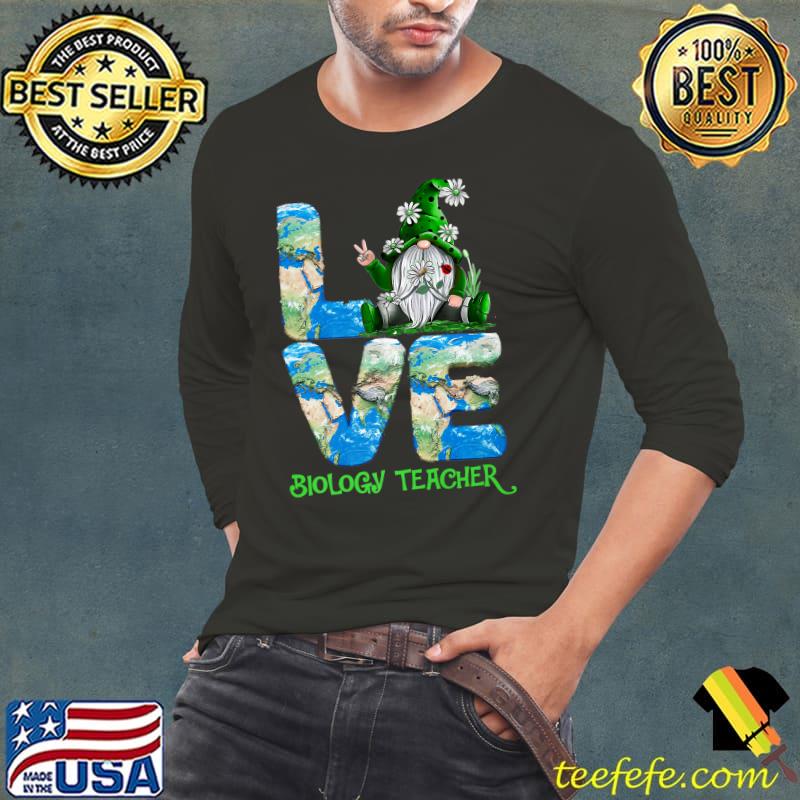 Teacher Earth Day 2022 Gnome Biology Teacher Premium T-Shirt Long Sleeve Tee Teacher Earth Day 2022 Gnome Biology Teacher Premium T-Shirt Long Sleeve Tee