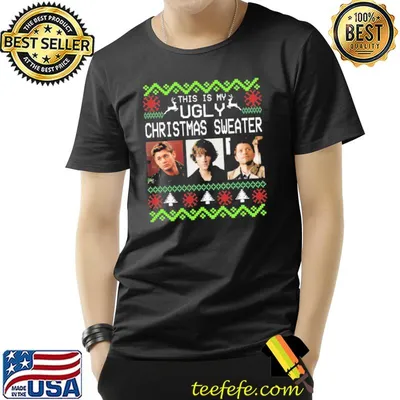 This Is My Ugly Christmas Sweater Dean winchester Castiel lockscreen Shirt