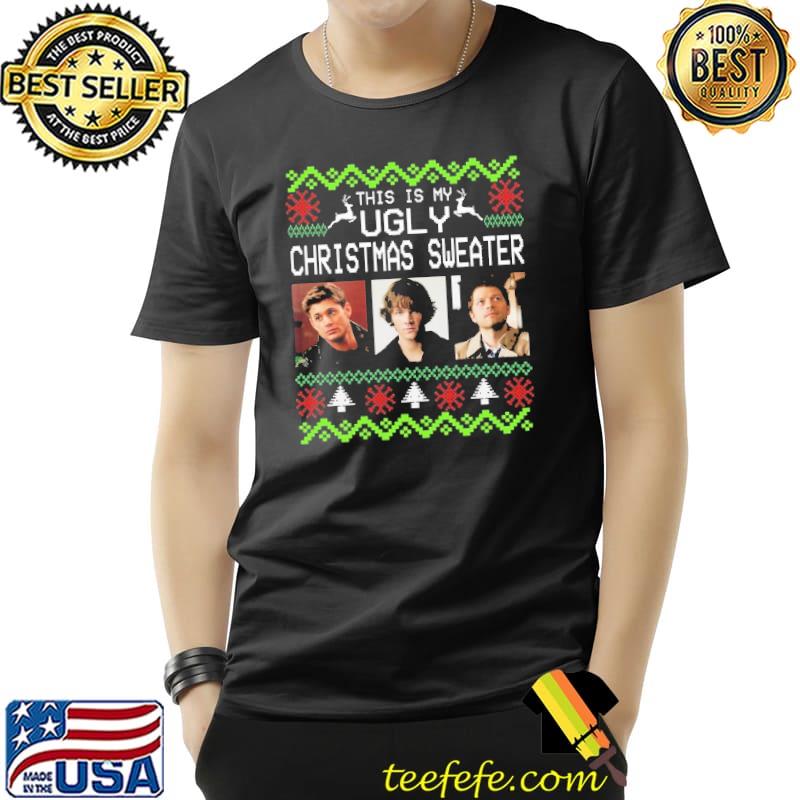This Is My Ugly Christmas Sweater Dean winchester Castiel lockscreen Shirt