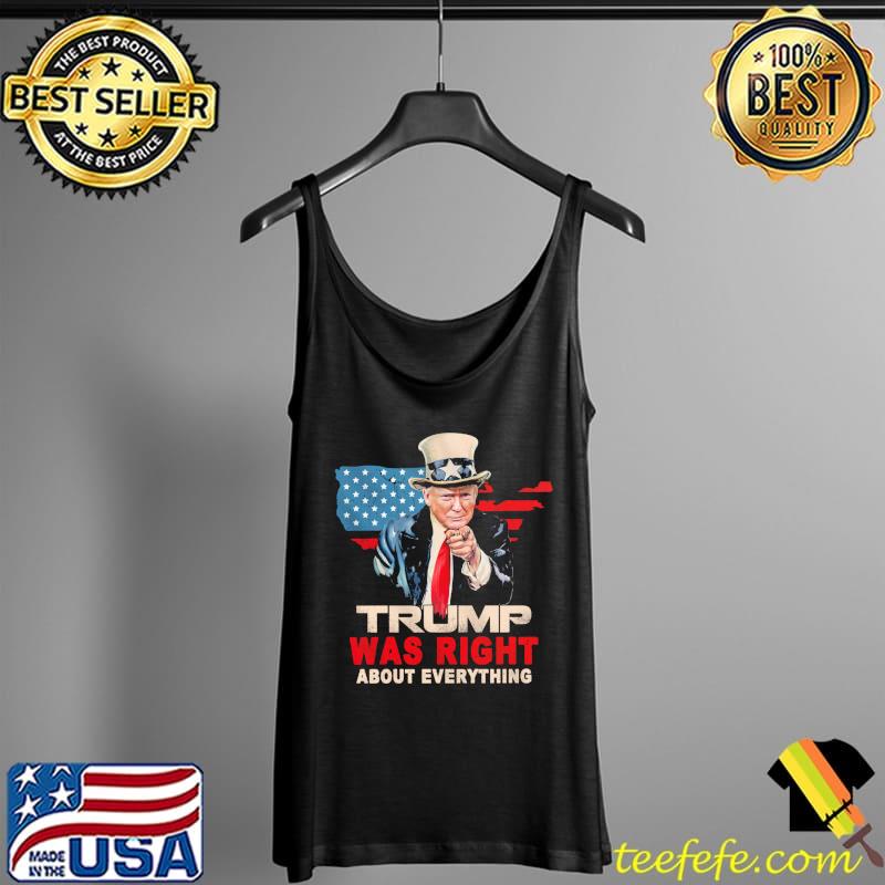 Trump was right about everything america flag Tank Top Trump was right about everything america flag Tank Top