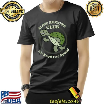 Turtle Jogger Slow Runners Club No Need For Speed Fun Run T-Shirt