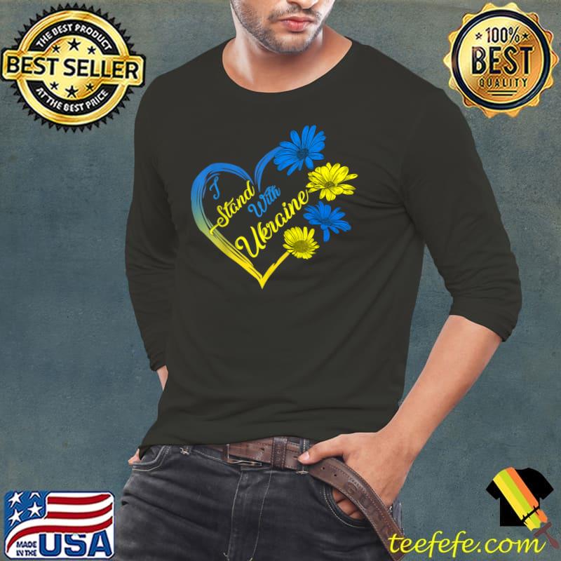 Ukraine Flag Sunflower Vintage Ukrainian Lovers Ukraine T-Shirt Long Sleeve Tee Ukraine Flag Sunflower Vintage Ukrainian Lovers Ukraine T-Shirt Long Sleeve Tee