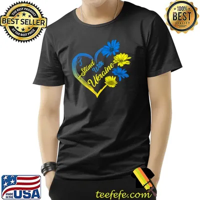 Ukraine Flag Sunflower Vintage Ukrainian Lovers Ukraine T-Shirt