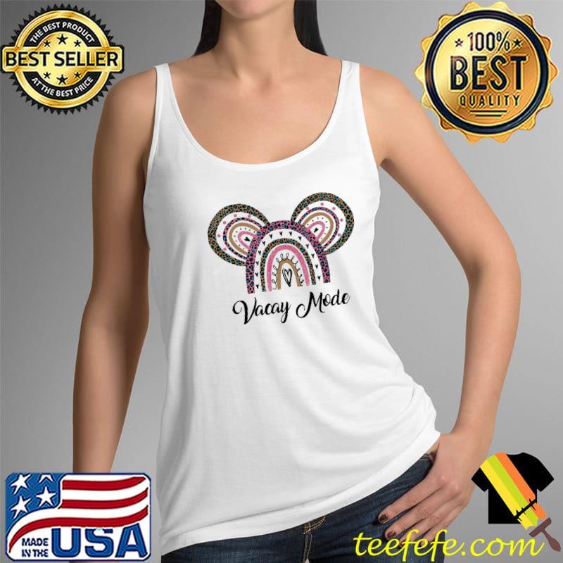 Vacay Mode Lepoard Heart Mickey Shirt Tank Top Vacay Mode Lepoard Heart Mickey Shirt Tank Top