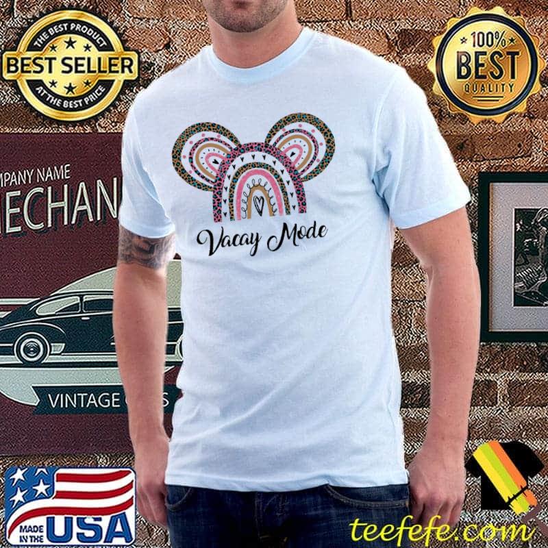 Vacay Mode Lepoard Heart Mickey Shirt Unisex Vacay Mode Lepoard Heart Mickey Shirt Unisex