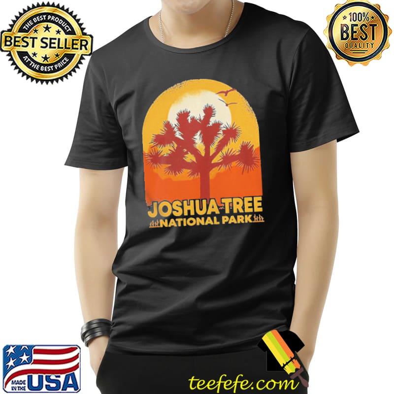 Vintage joshua tree national park retro sunset shirt