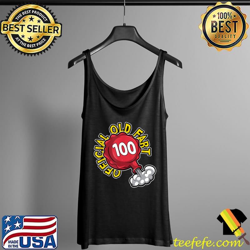 100th Birthday Official Old Fart Funny Red Whopee Cushion T-Shirt Tank Top 100th Birthday Official Old Fart Funny Red Whopee Cushion T-Shirt Tank Top