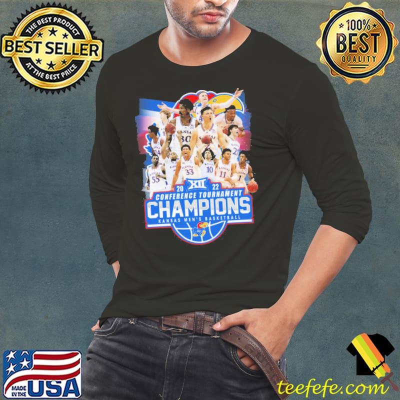 2022 conference tournament champions kansas men's basketball Long Sleeve Tee 2022 conference tournament champions kansas men's basketball Long Sleeve Tee
