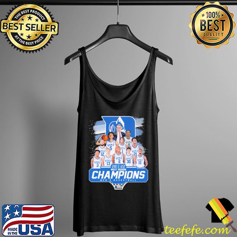2022 West region champions Duke Blue Devils men's basketball Tank Top 2022 West region champions Duke Blue Devils men's basketball Tank Top