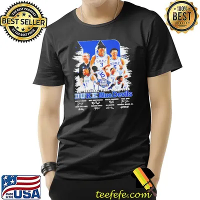 22′ regional final champions duke blue devils signatures shirt