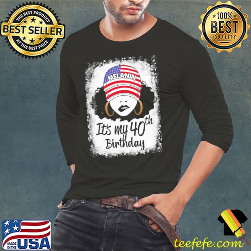 40 years old leopard melanin girl its my 40th birthday Long Sleeve Tee 40 years old leopard melanin girl its my 40th birthday Long Sleeve Tee