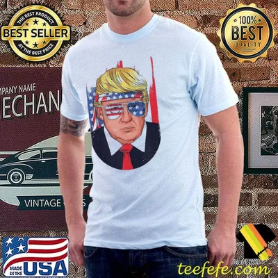 4th of july usa Donald Trump funny patriotic American gift shirt