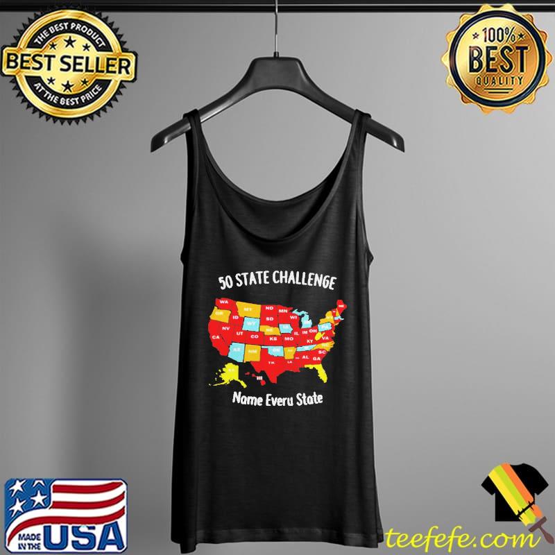 50 state challenge name everu state Tank Top 50 state challenge name everu state Tank Top