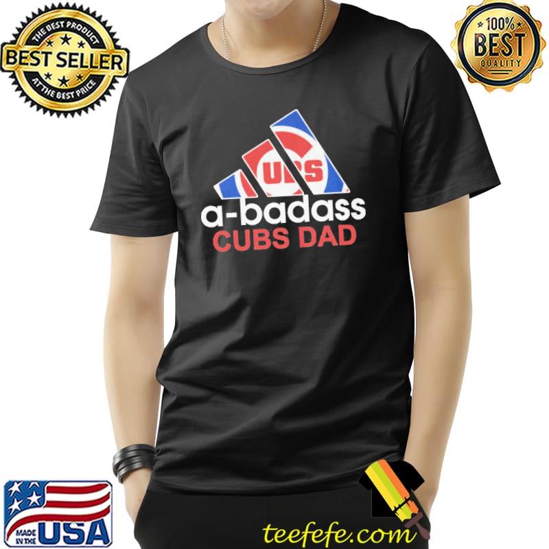 Abadass chicago cubs dad logo shirt