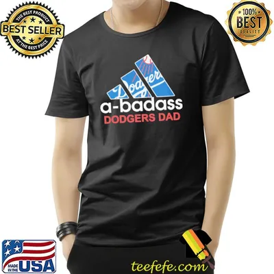 Abadass dodgers dad logo shirt