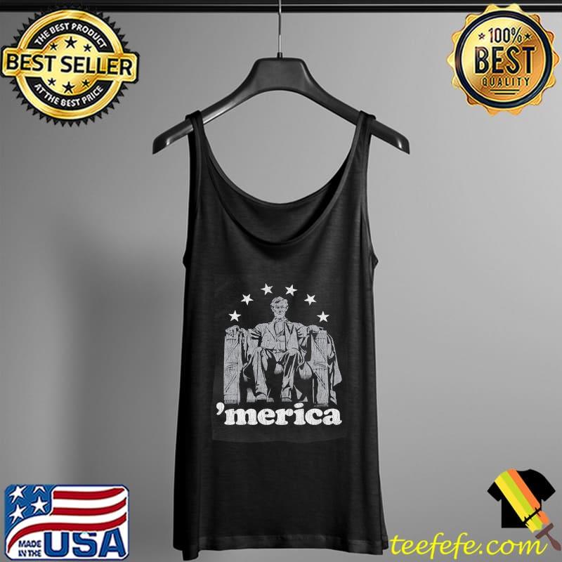 Abe Lincoln Merica Abe President's Day 4th July Day Men Boy Premium T-Shirt Tank Top Abe Lincoln Merica Abe President's Day 4th July Day Men Boy Premium T-Shirt Tank Top