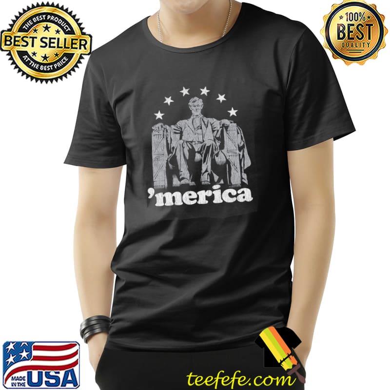 Abe Lincoln Merica Abe President's Day 4th July Day Men Boy Premium T-Shirt Unisex Abe Lincoln Merica Abe President's Day 4th July Day Men Boy Premium T-Shirt Unisex
