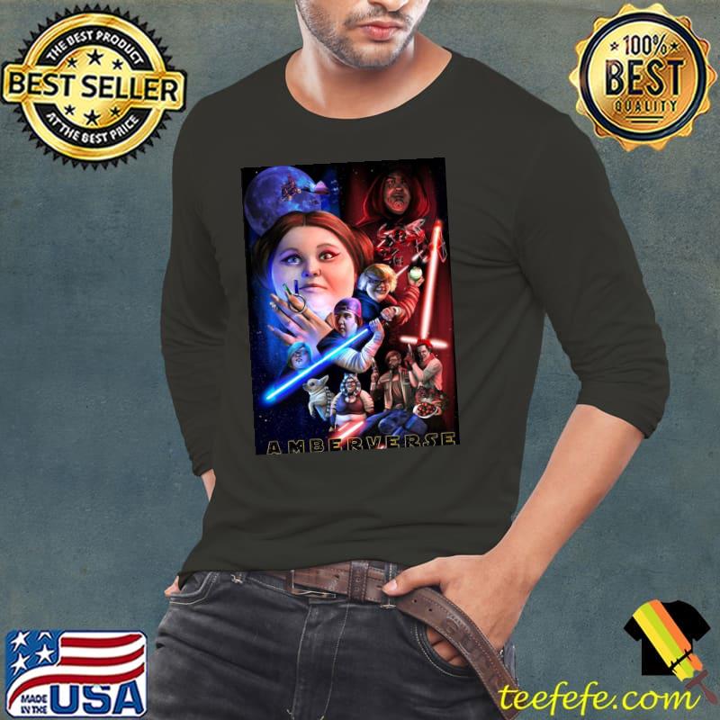 Amberverse funny Star wars art Long Sleeve Tee Amberverse funny Star wars art Long Sleeve Tee