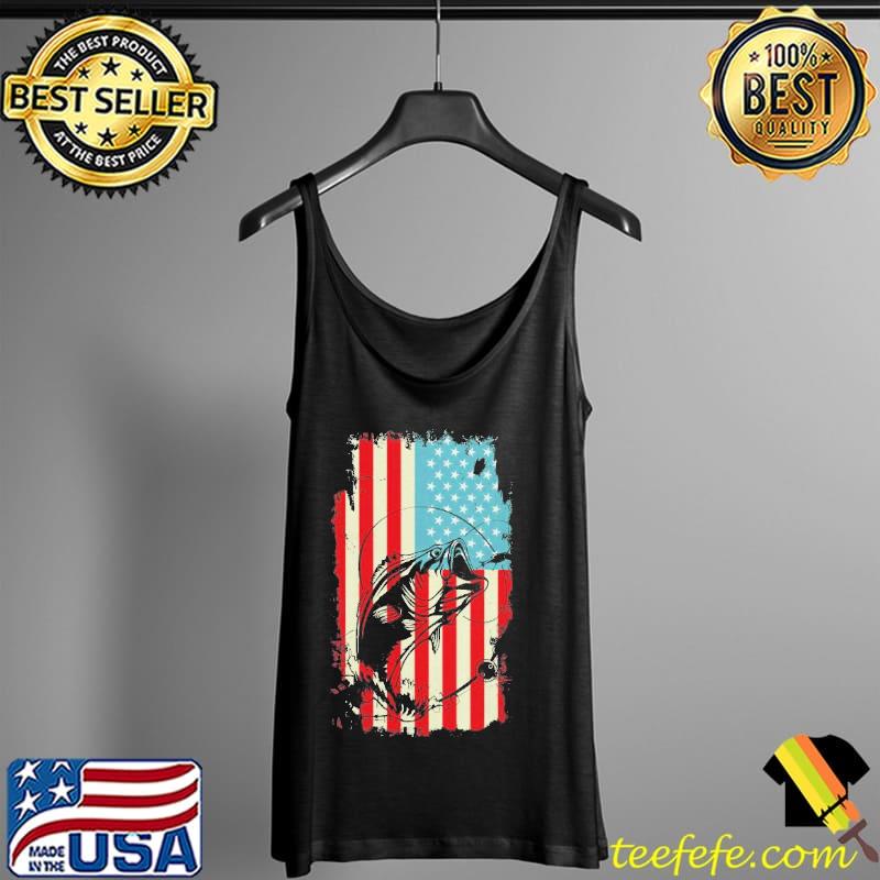 American flag fisherman vintage fishing season Tank Top American flag fisherman vintage fishing season Tank Top