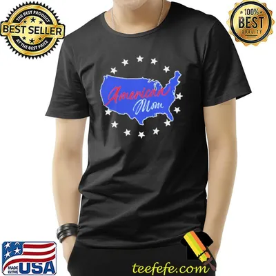 American mom us map shirt