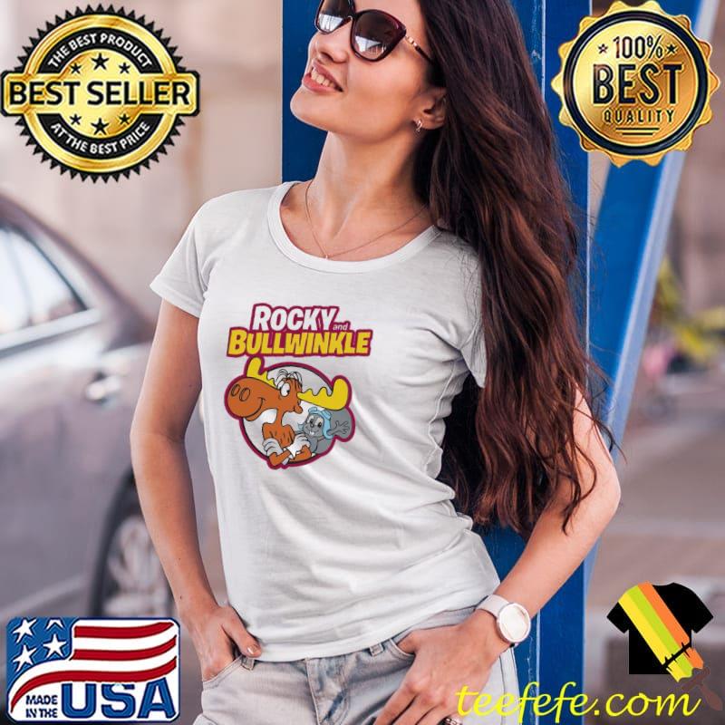 Animation rocky and bullwinkle Ladies Tee Animation rocky and bullwinkle Ladies Tee
