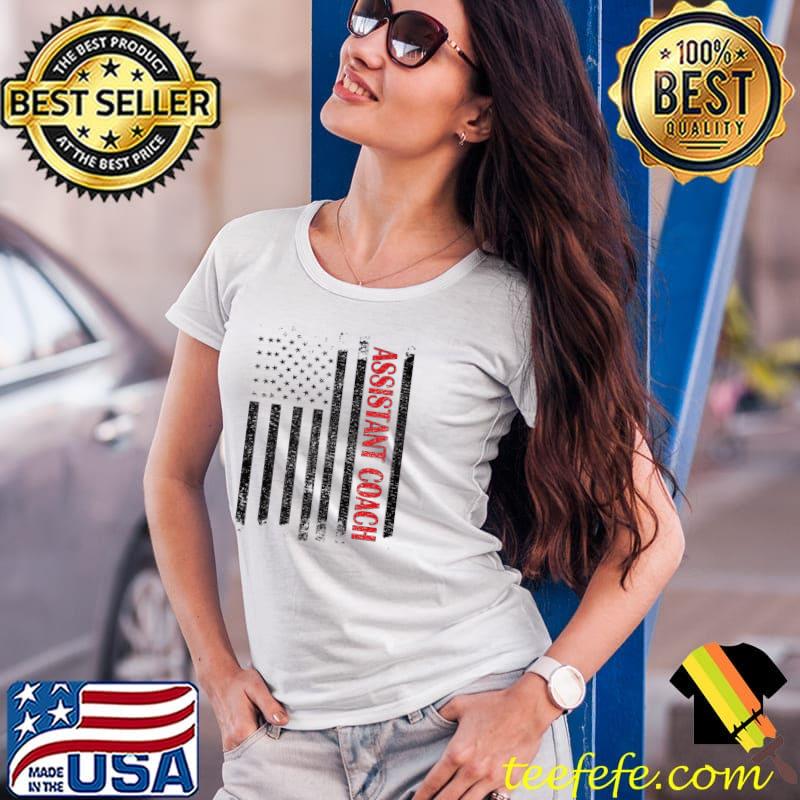 Assistant Coach US Flag Assistant Coaching Premium T-Shirt Ladies Tee Assistant Coach US Flag Assistant Coaching Premium T-Shirt Ladies Tee