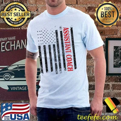 Assistant Coach US Flag Assistant Coaching Premium T-Shirt