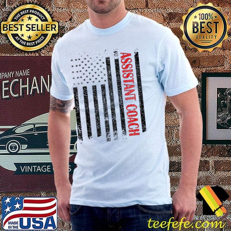 Assistant Coach US Flag Assistant Coaching Premium T-Shirt Assistant Coach US Flag Assistant Coaching Premium T-Shirt