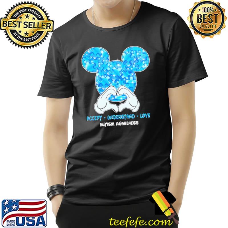 Autism awareness accept understand love mickey shirt
