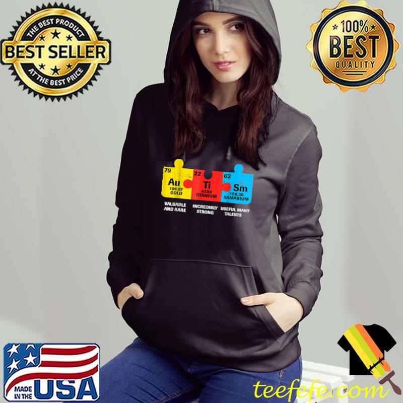 Autism Elements Periodic Table Awareness ASD Men Women Kids T-Shirt Hoodie Autism Elements Periodic Table Awareness ASD Men Women Kids T-Shirt Hoodie